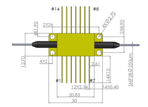 MSOA-1310 semiconductor optical amplifier (SOA)