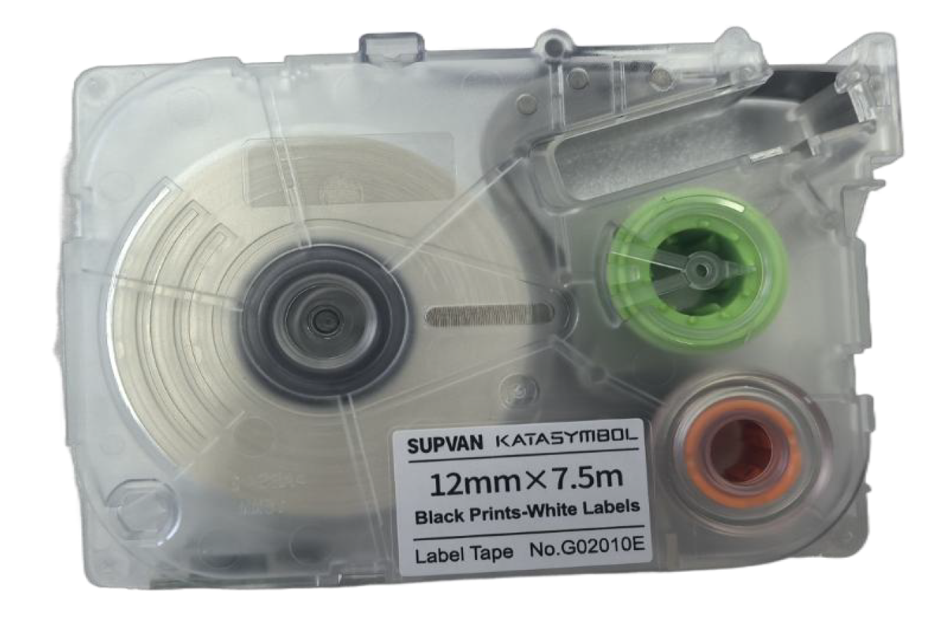 White Continuous Label for G15M-Pro label printer, 12mm×7.5m, 20 rolls/pack
