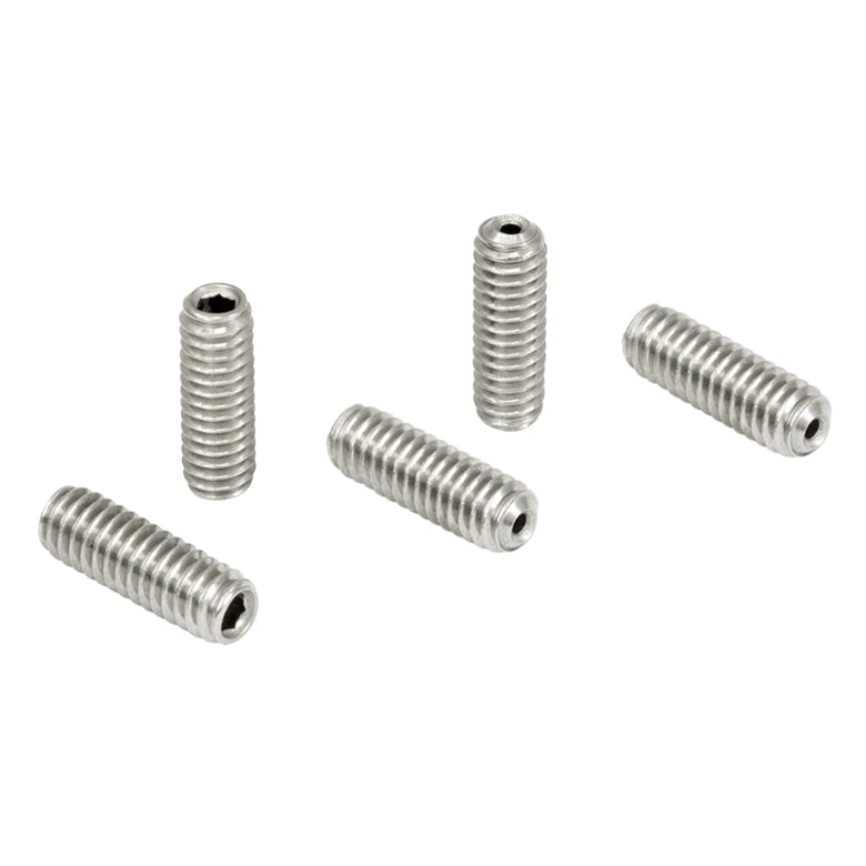 T-SS8S050V - 8-32 Vacuum-Compatible Vented Setscrew, 316 Stainless Steel, 1/2" Long, 5 Pack