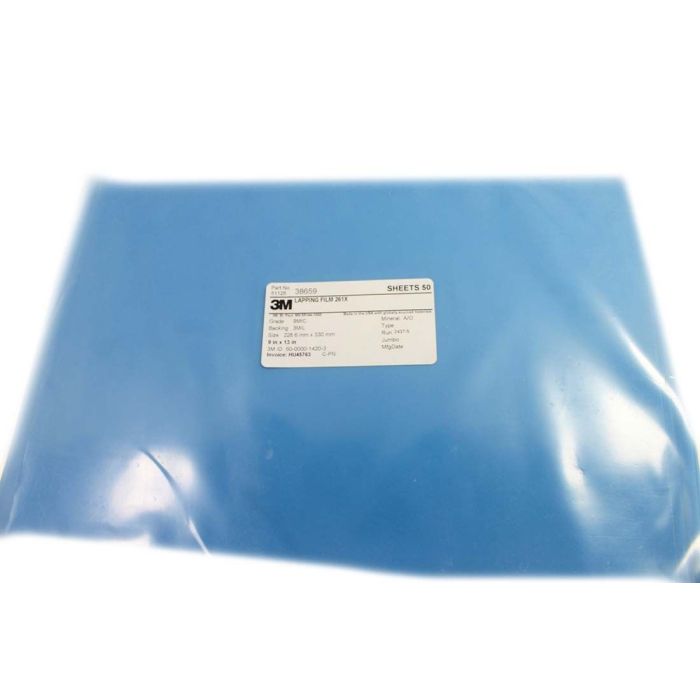 3M EMSD Aluminum Oxide Lapping Film 9" x 13", 9um (50pk)