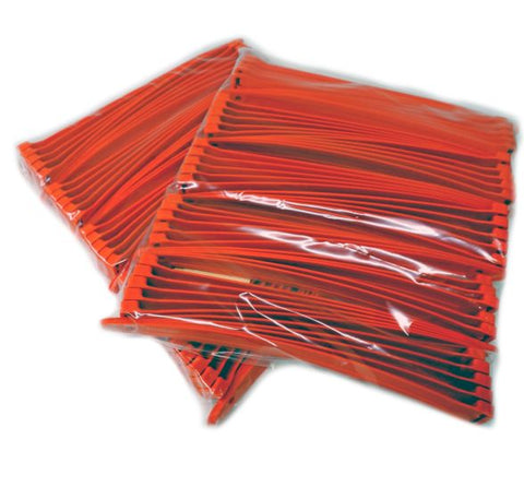 Basic Cable Tie Wrap Orange  (No Foam) 100 Pack