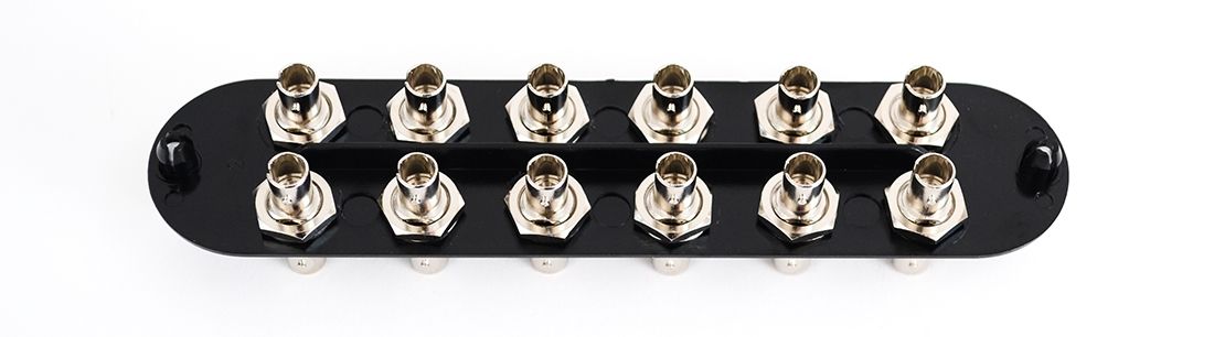 Corning® Adapter Panel CCH Multimode Loaded with ST Adapters (12-Port) Ceramic Insert