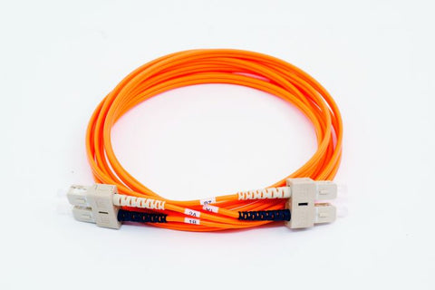 Fiber Optic Patch Cable, SC PC to SC PC, 3mm Duplex, Multimode | Plus Corning® InfiniCor®300 Fiber
