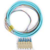 Distribution Pigtail 6 Fiber Multimode (50um OM3) SC/UPC Aqua Boots 3 Meters