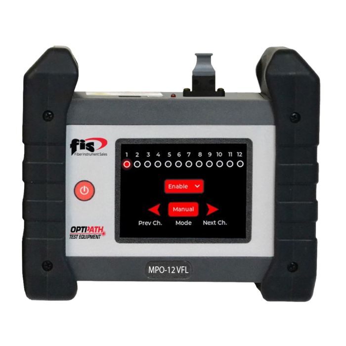 MPO 12 Fiber VFL: OPTIPATH Test Equipment