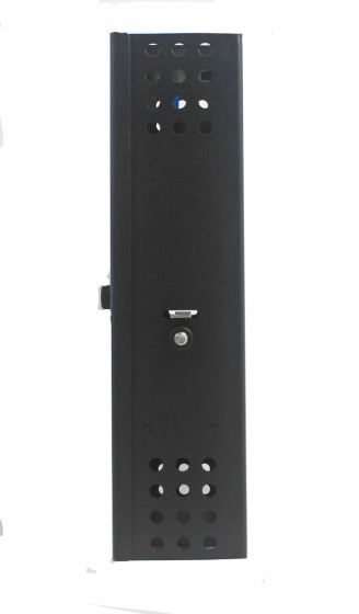 Wall Mount Patch Panel Mini Holds (2) Adapter Plates Unloaded Black