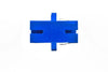 Single Mode SC Mating Sleeve, Polymer Housing, Zirconia Sleeve, Blue Color