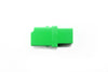 LC/APC Single Mode Mating Sleeve, Zirconia Sleeve, Snap Mount, Green Color