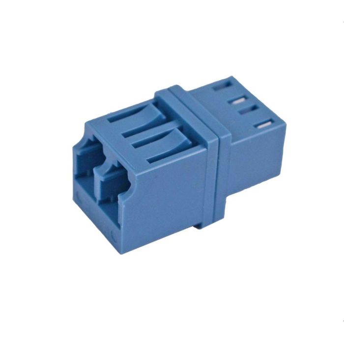 LC Duplex Singlemode Adapter - No Flange, Blue (100 Pack)