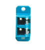 10Gig Duplex Multimode LC Mating Sleeve, Aqua Color, SC Footprint, Snap & Screw Mount