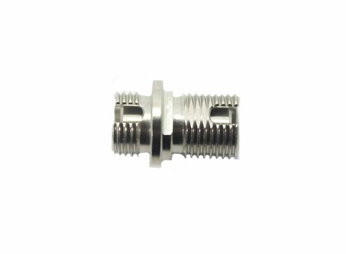 FC/APC Single Mode Mating Sleeve, Zirconia Sleeve, Threaded Nut Mount