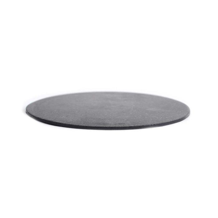 4" Circular Rubber Polishing Pad, 90 Durometer, Black