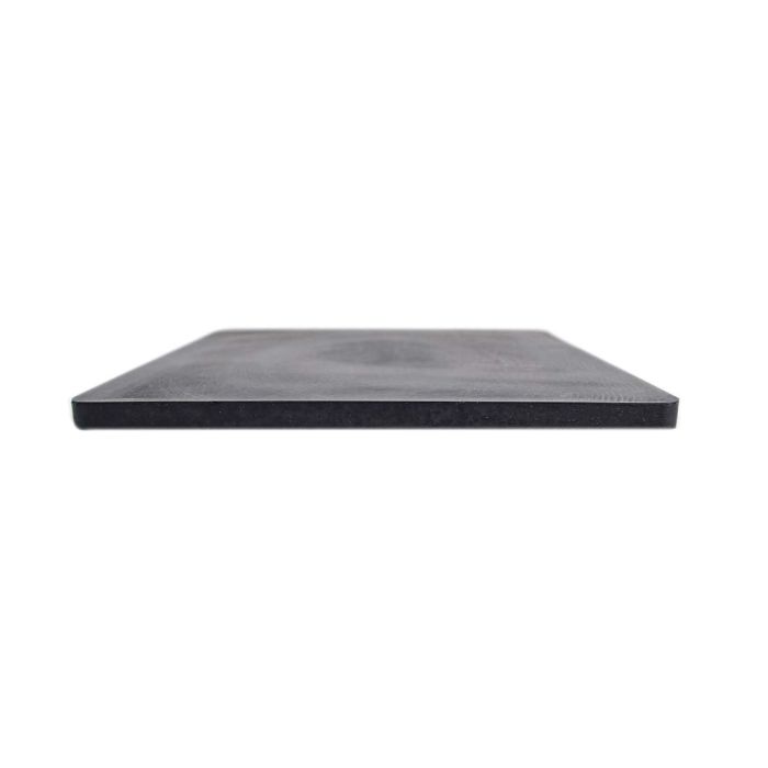 6" x 6" Square Rubber Polishing Pad - 90 Durometer - Black
