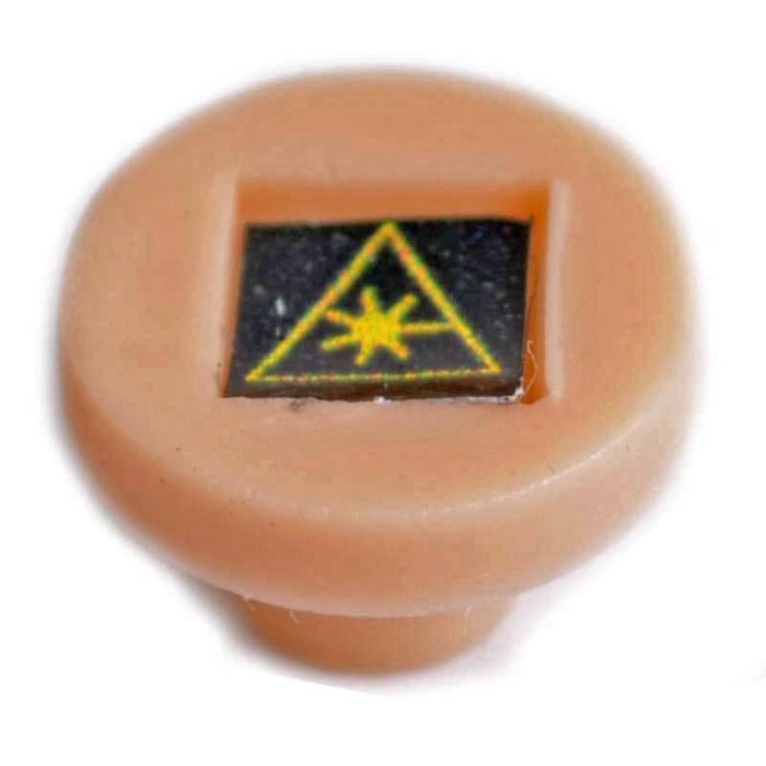 ST Mating Sleeve Adapter Dust Cap with Laser Warning Label (100 Pack)