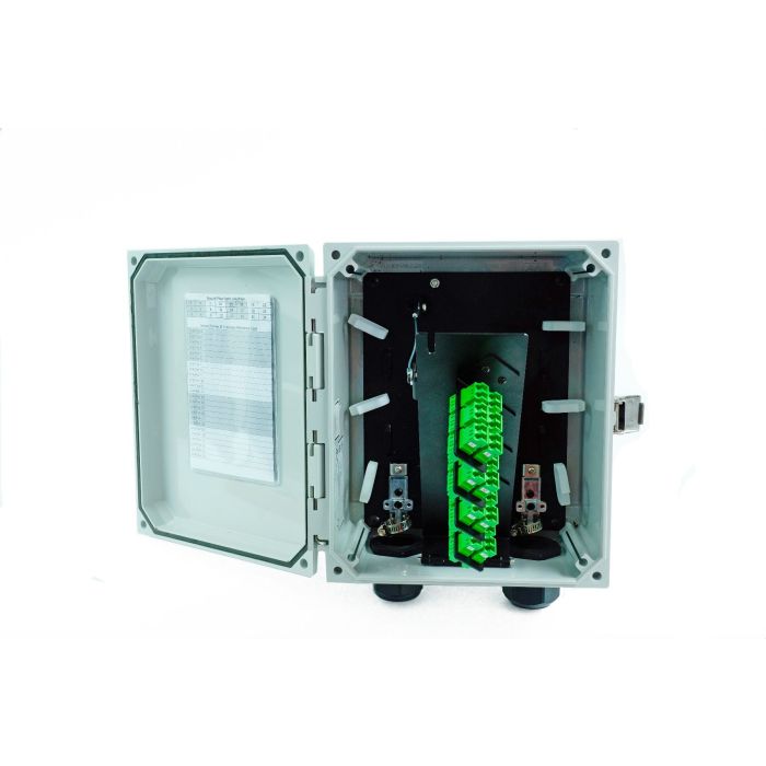 Cross Connect Enclosure 24 Fiber with Installed SC/UPC Adapters