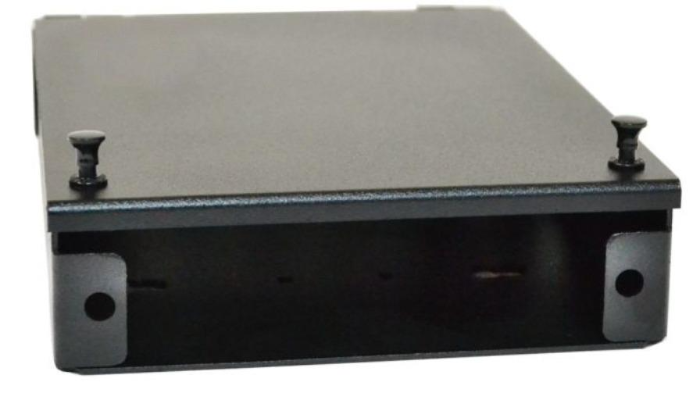 Compact Wall Mount Enclosure, Holds 1 Adapter Plate - Black