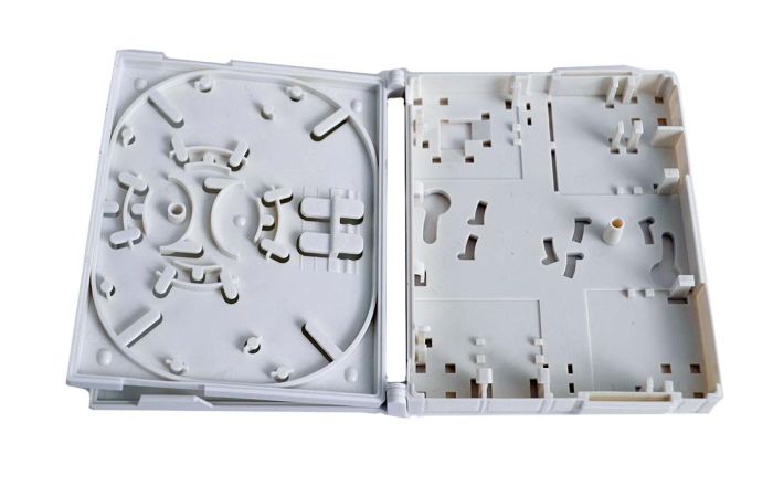 Compact Wall Box with fiber management ring and splice tray(white)