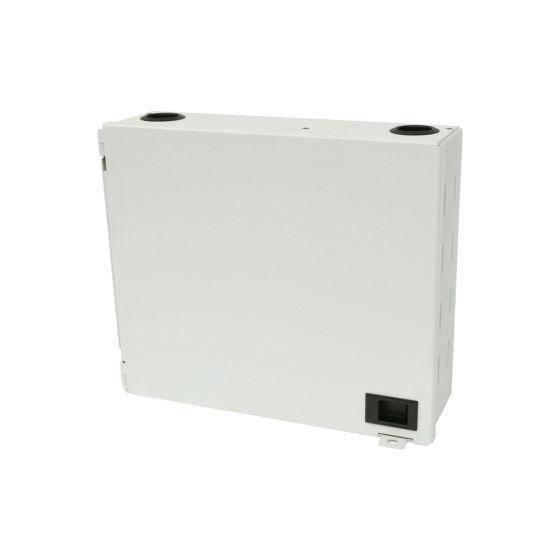 Wall Mount Patch Panel Economy Holds (2) Adapter Plates Unloaded Off White