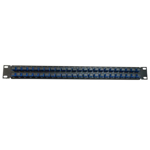 Flush Mount Panel 1RU SC/UPC, 48 ports