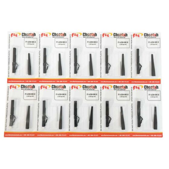Splice-On Connector Cheetah LC PC Multimode 50um OM2 900um Black 100 Pack