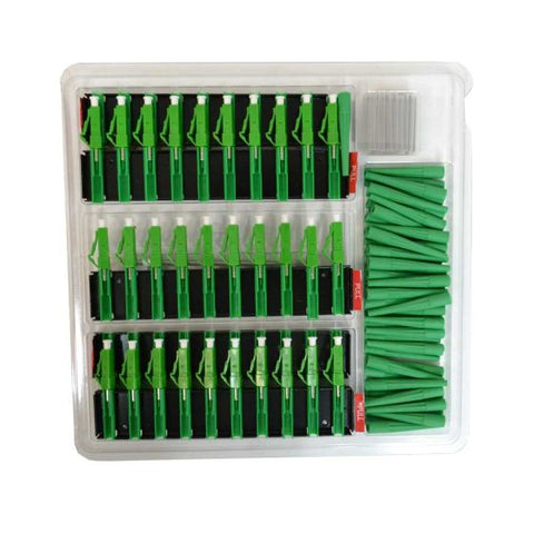 Splice-On Connector Cheetah LC/APC SM SOC 900um Green - 50pc Clamshell
