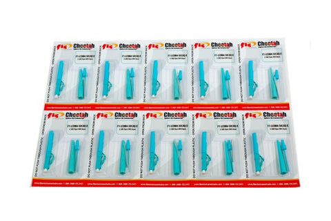 LC Splice-On Connector Cheetah Multimode 50um OM4, 900um, Aqua - 100pk