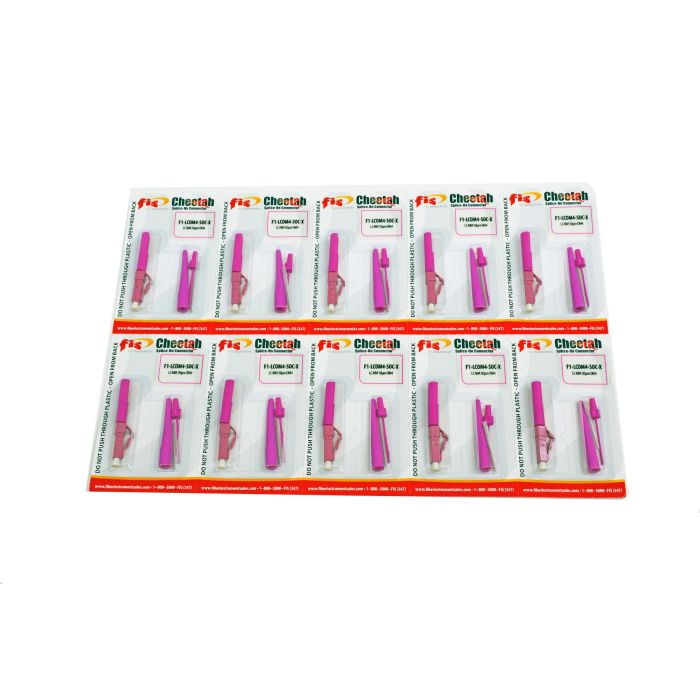 Splice-On Connector LC Multimode 50um OM4 900um Magenta (10 Pack)