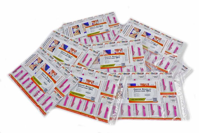 Splice-On Connector Cheetah LC Multimode 50um OM4 900um Magenta 100 Pack