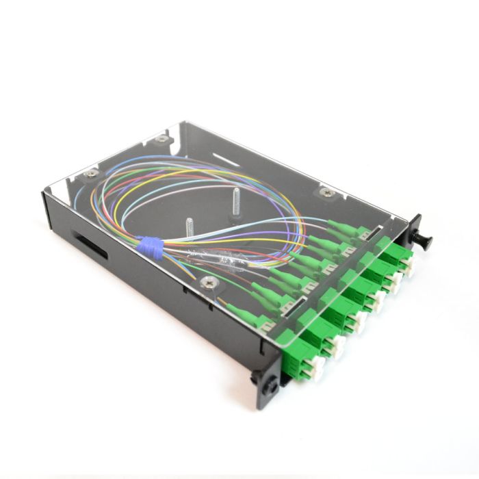 Patch & Splice Cassette Kit, Singlemode, LC/APC, 12 Fiber, Ribbon