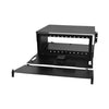 4RU Rack Mount Patch Housing - Single Sliding Tray - Holds 12 Adapter Panels
