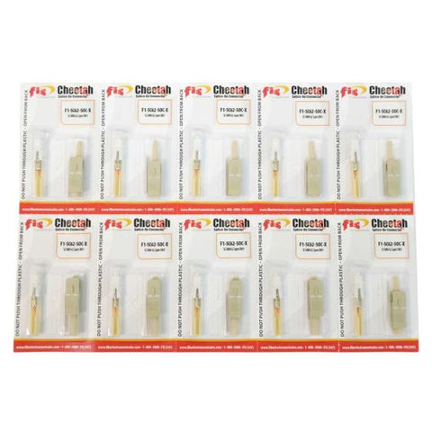 Splice-On Connector Cheetah SC PC Multimode 62.5um OM1 900um Beige 100 Pack