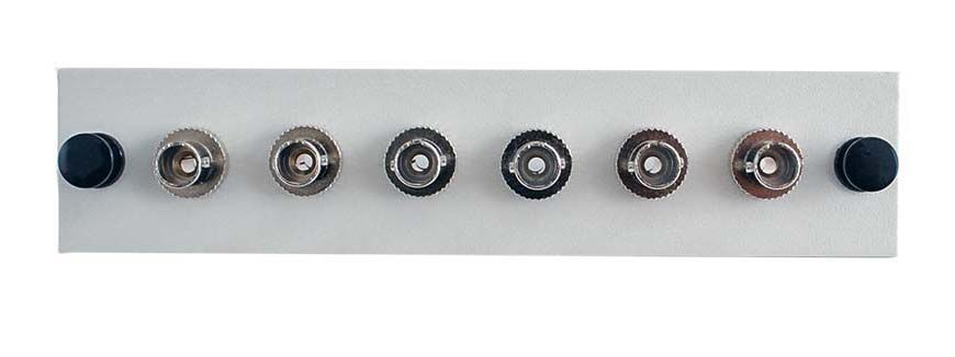 Adapter Plate 6-Pack ST Singlemode Loaded Off White