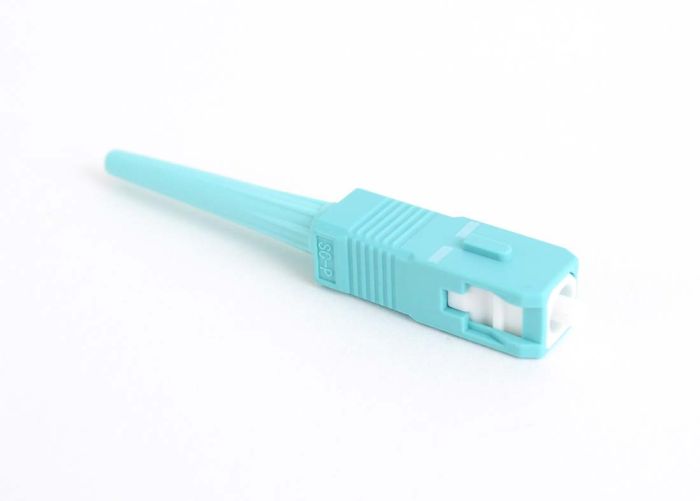 Splice-On Connector Cheetah SC PC Multimode 50um OM3 900um Aqua 100 Pack