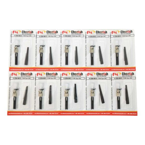 Splice-On Connector Cheetah ST PC Multimode Cheetah 50um OM2 900um Black 100 Pack