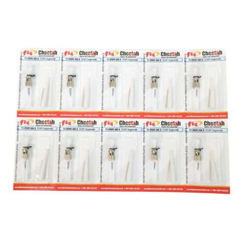 Splice-On Connector Cheetah ST UPC Singlemode 900um White 10 Pack