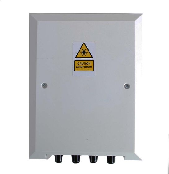 Wall Mount Box Holds (4) ST/FC Adapters White Unloaded