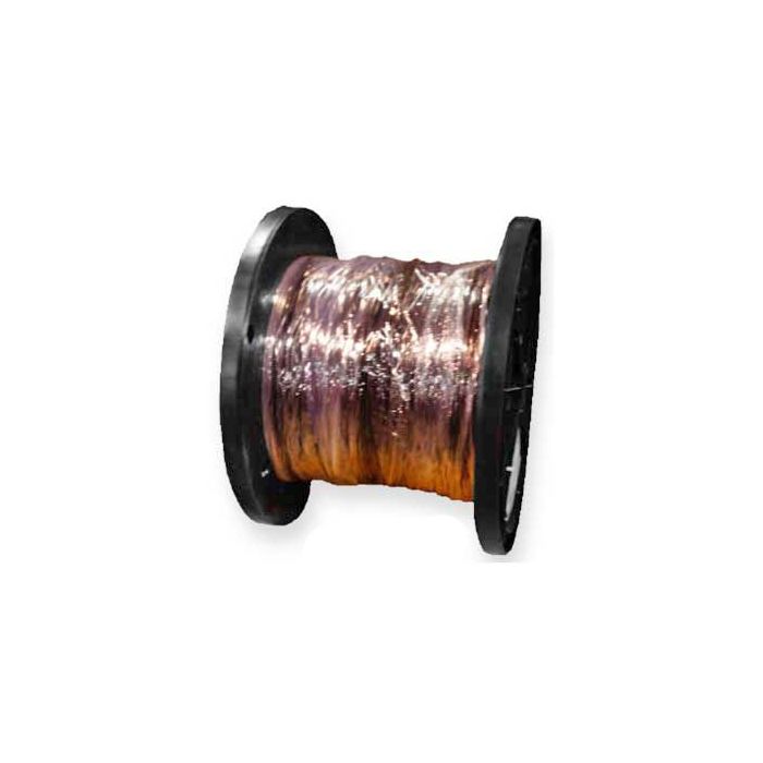 Flat Drop Cable, 2 Fiber, 900um Buffer, Singlemode, Dry, Polyethylene, Black, 18" Spool, 2,500 feet