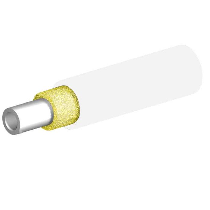TLC Furcation Tube 3mm/900um Inner Tube - White (per meter)