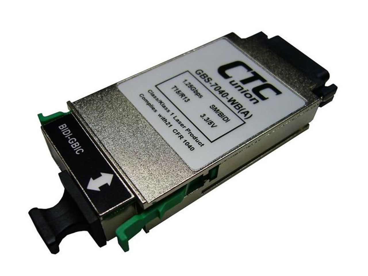 GBS-7060-WB GBIC Gigabit optical modules, singlemode, single strand BiDi WDM up to 80Km range