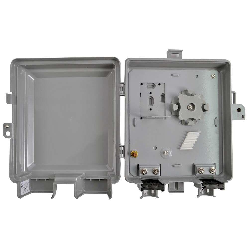 FTTx Fiber Enclosure NID Holds (2) SC Adapters 12 Fusion Splices 1 OptiTap