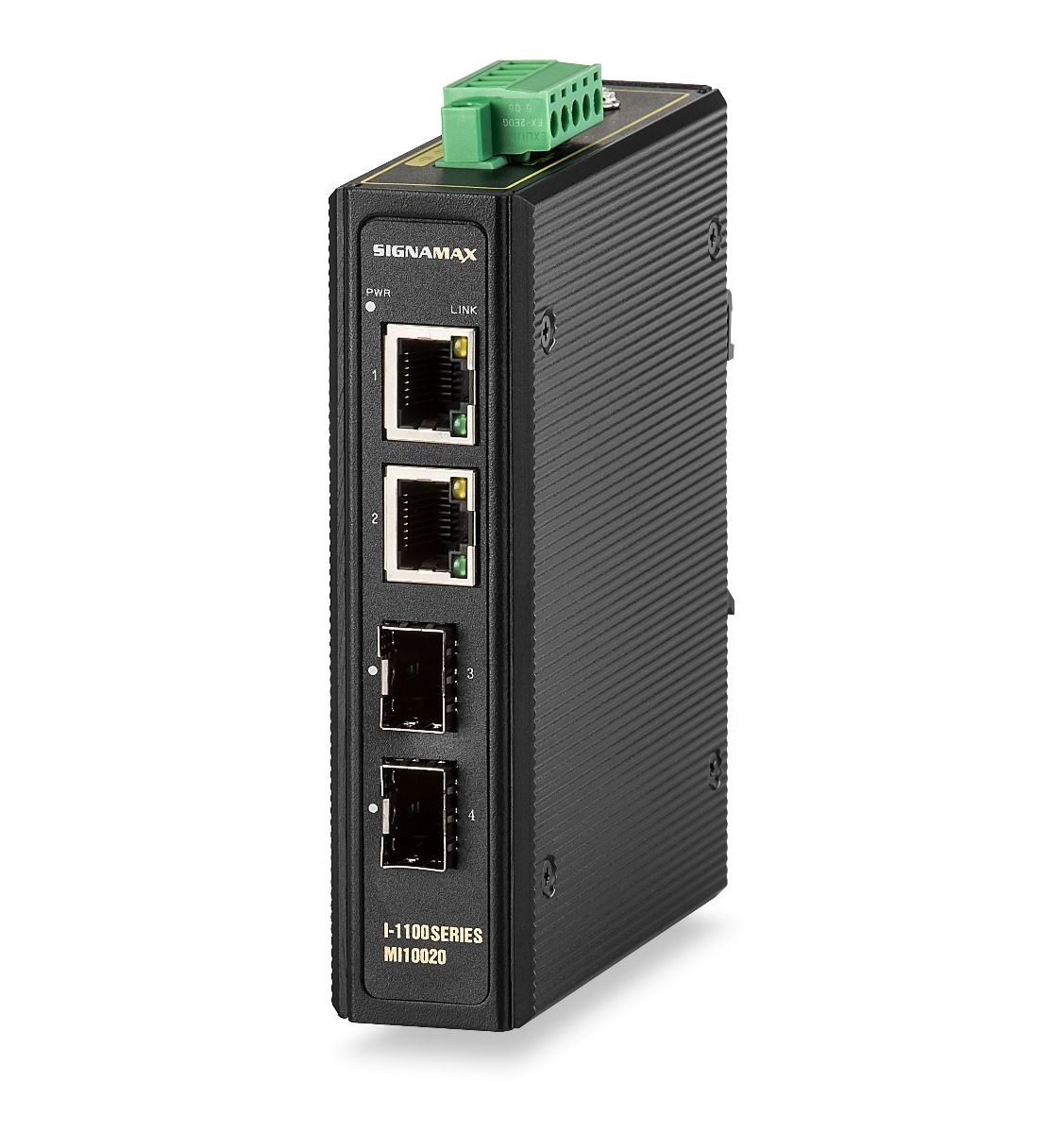 Signamax I-1100 Gigabit SFP Industrial Media Converter 2-Port