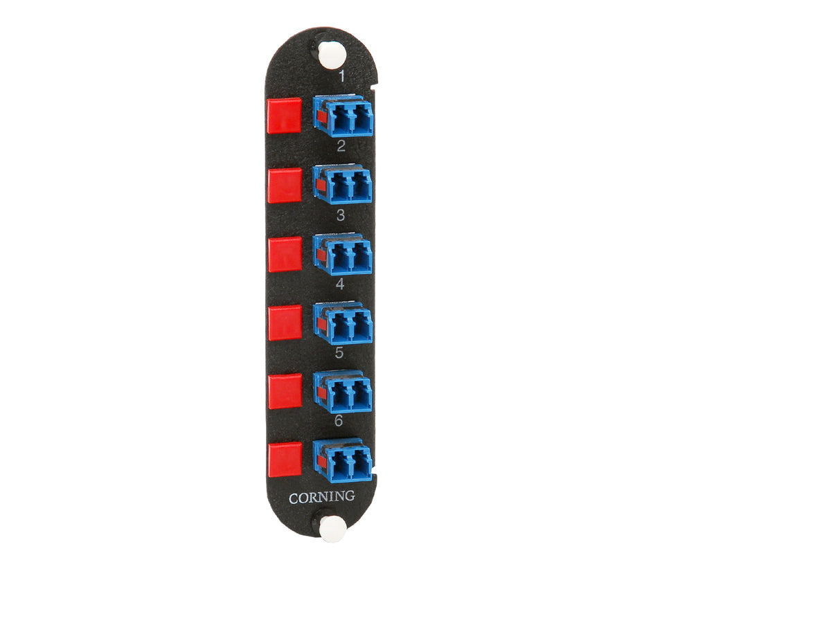 Closet Connector Housing (CCH) Panel, LC adapters, Duplex, UPC, 12 F, Single-mode (OS2)