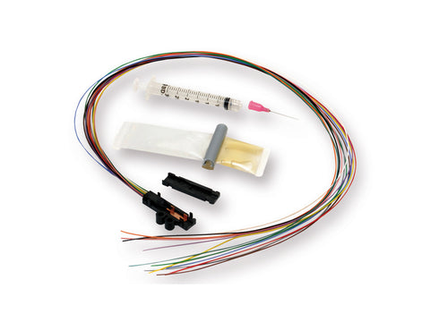 Buffer Tube Fan-Out Kit, outdoor, 6 F, 25-in legs