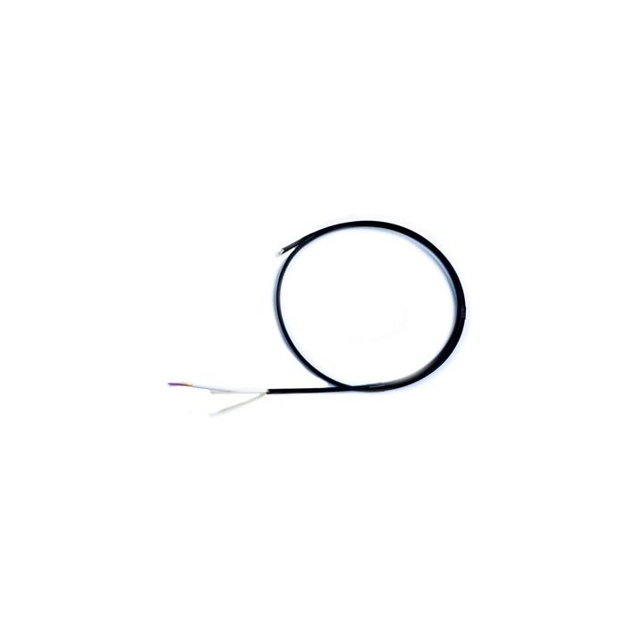 Flat Drop Cable, 2 Fiber, Singlemode, Dry, 900um Buffer, Polyethylene, Black (per meter)