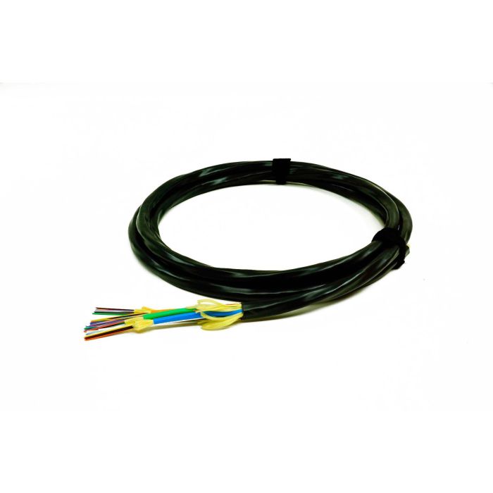 TLC Indoor/Outdoor Fiber Optic Cable, 48 Fiber, Singlemode, Riser, Black (per meter)