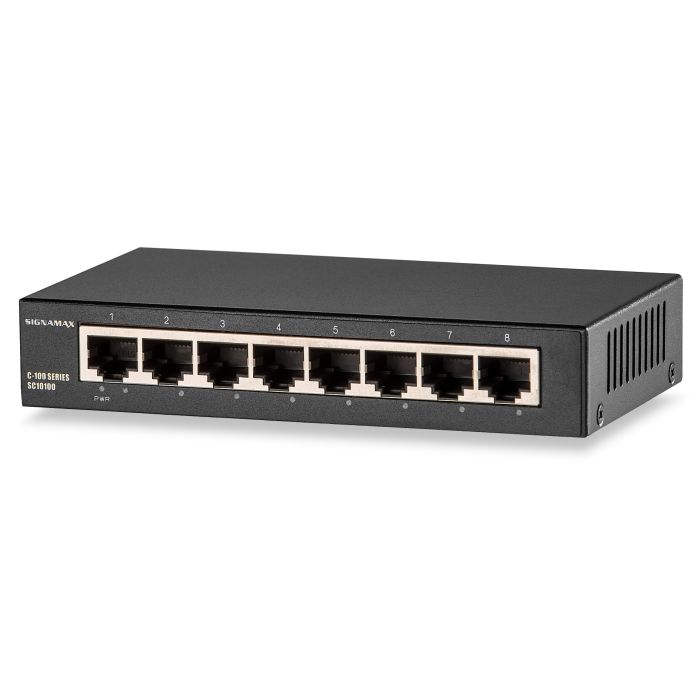 Signamax C-100 8 Port 10/100/1000 Base T/TX (RJ45) Unmanaged Compact Switch