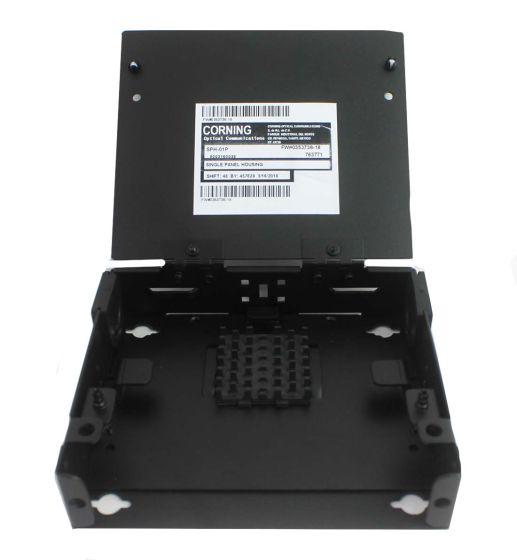Corning® Wall Mount Enclosure 6 Fiber Holds (1) CCH Adapter Panel (6.3" x 5.5" x 2.0") Unloaded
