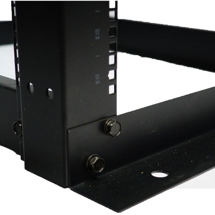 4 Post Open Frame Floor Rack, 45RU, 19" Mounting, Black