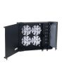 AFL Wall Mount Enclosure Holds (4) LGX Adapter Plates Black Unloaded, per EA