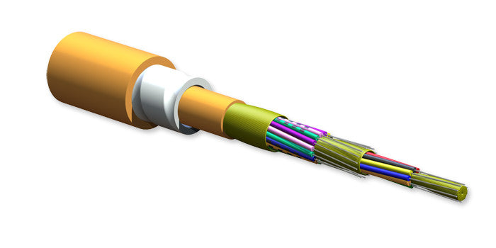 MIC DX Armored Cable, Plenum, 24 F, Standard 50/125 µm multimode (OM2)